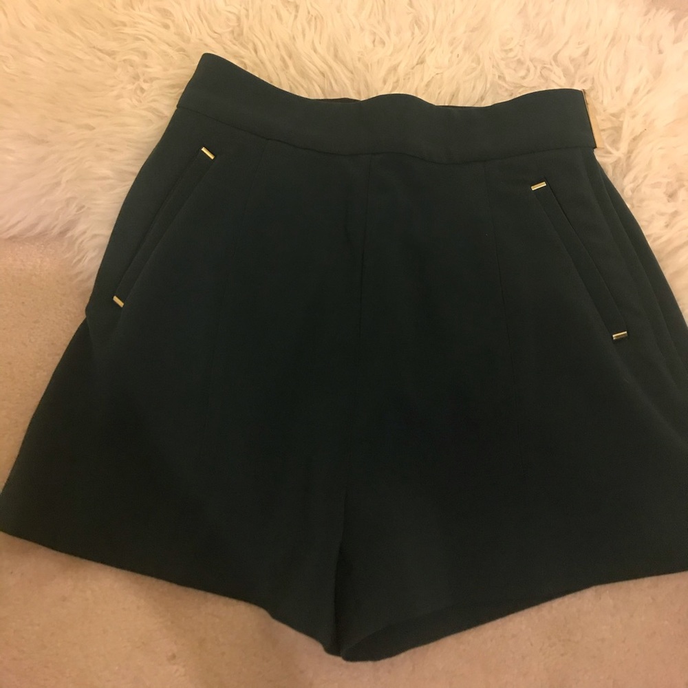 Green high waisted H&M shorts